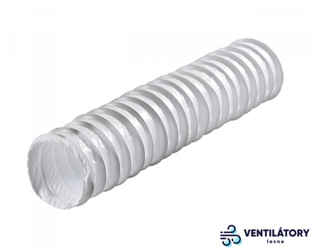 Flexibilné plastové potrubie Polyvent Ø 102mm x 3m s oceľovým špirálovým rámom