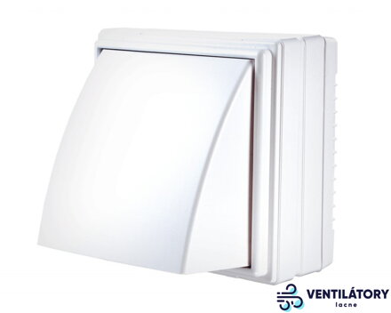 VENTS MAO2 125 Okenný Axiálny Ventilátor s Automatickou Žaluziou, Priemer 125mm, IP24