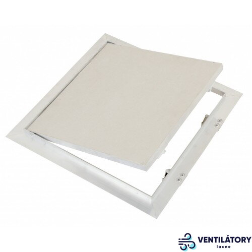 Revízne dvierka DG CZ 200x200 mm s bielou SDK výplňou, hliníkový rám, 12,5 mm