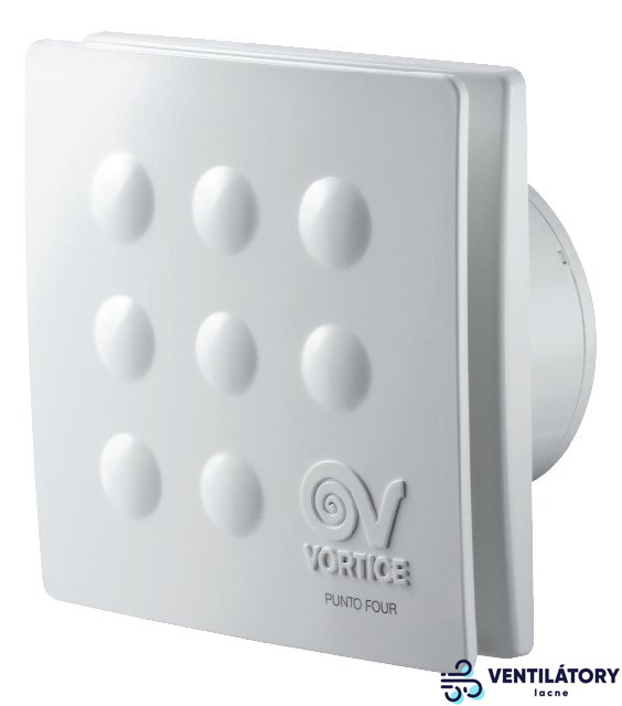 Axiálny Ventilátor VORTICE MFO 90/3,5" pre Kúpeľne a WC s Priemerom 92,4 mm, Výkonom 65 m3/h, IPX4 Krytie, Anti-UV ABS Materiál