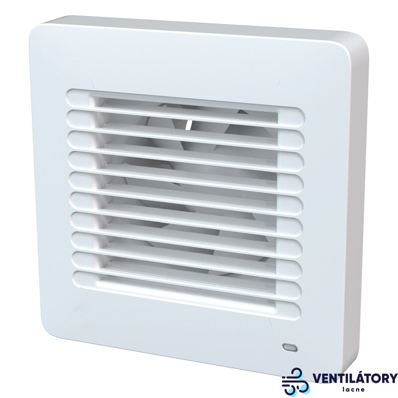 Ventilátor VENTS 100 ALTA L s Automatickou Žalúziou a Guľôčkovým Ložiskom pre Stropnú Montáž, Priemer 100mm, Prietok 90 m³/h