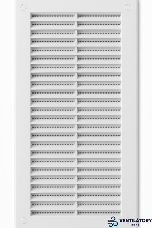 Plastová vetracia mriežka AMV150x310S s integrovanou sieťkou proti hmyzu, ABS plast, UV odolnosť, 150x310 mm Plastová vetracia mriežka AMV150x310S s integrovanou sieťkou proti hmyzu, ABS plast, UV odolnosť, 150x310 mm