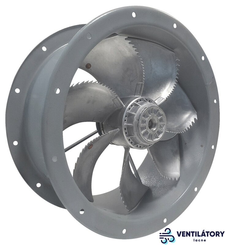 Potrubný axiálny ventilátor ELICENT DYNAIR CCZ 454 T - 0.54-0.36kW, 400V, Hliníkové lopatky, Výkon 5750m3/h