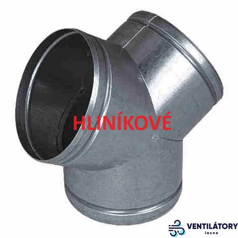 Hliníková Y-rozbočka Ø150 mm AL99,5% pre Vzduchotechniku a Teplovzdušné Rozvody