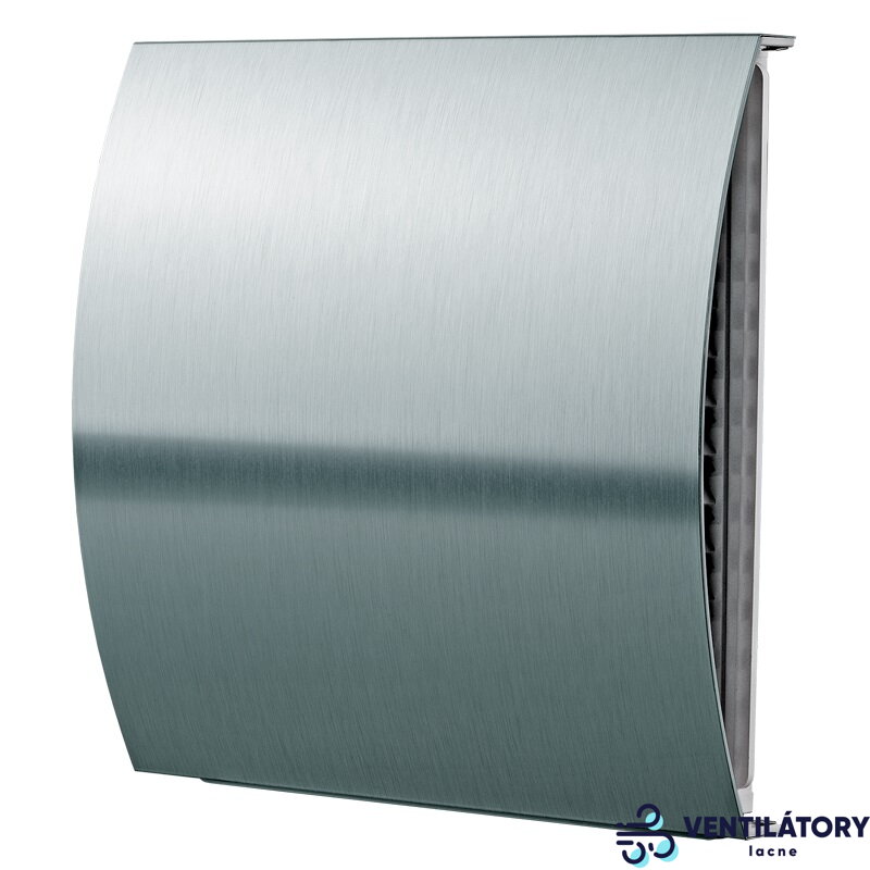 Koncová mriežka Blauberg Vento EXPERT AH-10 z brúsenej nehrdzavejúcej ocele, chróm, pre potrubia Ø 150/160 mm