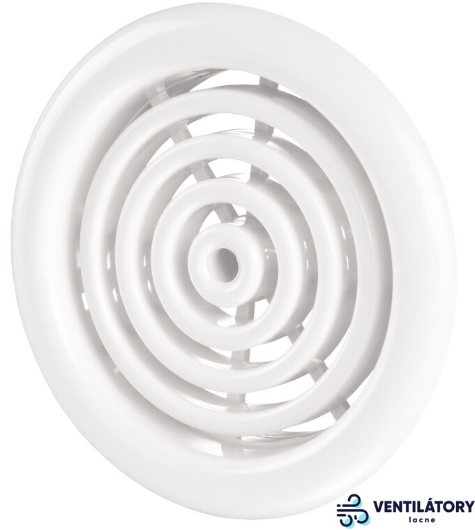 Plastová vetracia mriežka MV51/2BVS s integrovanou sieťkou proti hmyzu, biela, ABS plast, 47mm vnútorný rozmer, 2 kusy Plastová vetracia mriežka MV51/2BVS s integrovanou sieťkou proti hmyzu, biela, ABS plast, 47mm vnútorný rozmer, 2 kusy