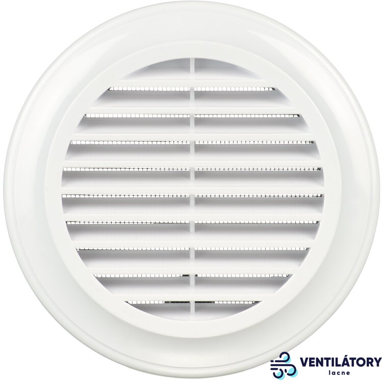 Blauberg DECOR 150ABS Vetracia Mriežka s Integrovanou Sieťkou, Biela, 150mm Blauberg DECOR 150ABS Vetracia Mriežka s Integrovanou Sieťkou, Biela, 150mm