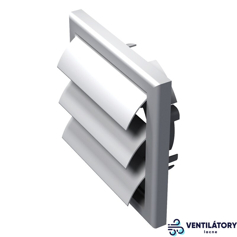 Univerzálna biela gravitačná mriežka MV100VUJ s prírubou 100mm, 55x110mm a 125mm Univerzálna biela gravitačná mriežka MV100VUJ s prírubou 100mm, 55x110mm a 125mm