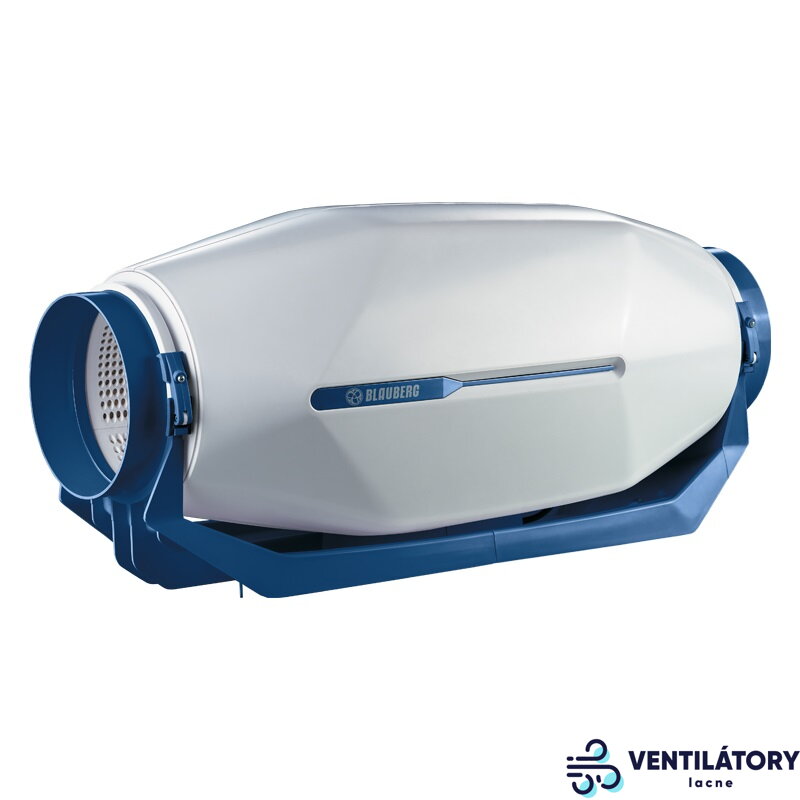 Zvukovo izolované poloradiálne ventilátory Blauberg inWave 100/125 - Trojrýchlostný, Dvojprírubový, Priemer 100-125mm, 230V