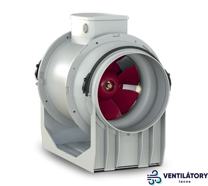 Potrubný ventilátor Vortice LINEO 100 s dvojrýchlostným motorom a výkonom 180-255 m3/h, priemer 100 mm, IPX5