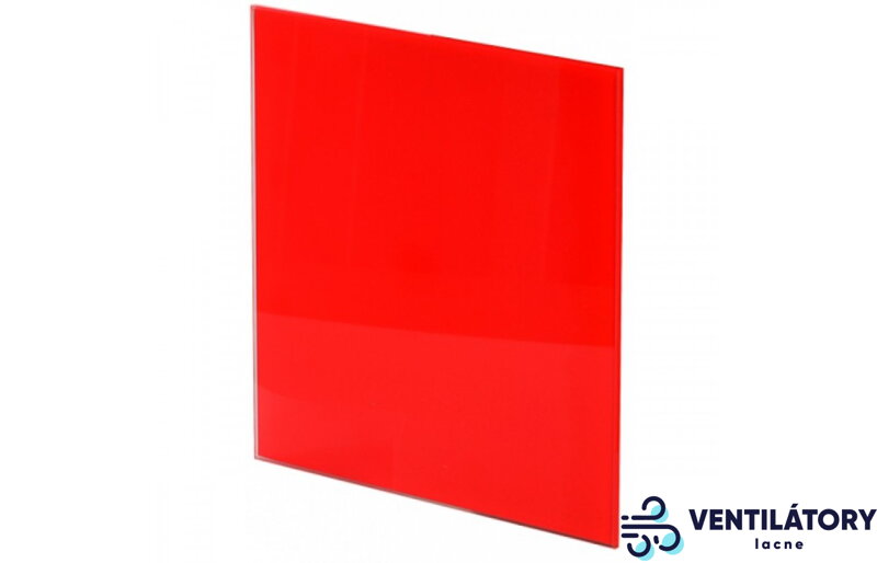 Awenta Predný Panel TRAX HSF PTGR100P z Lesklého Červeného Skla pre Ventilátory