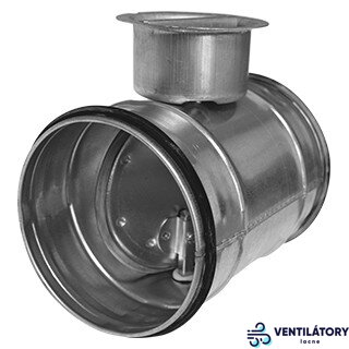 Vzduchotesná klapka DTL Ø125 mm z pozinkovanej ocele s gumeným tesnením a variabilným uhlom zatvárania Vzduchotesná klapka DTL Ø125 mm z pozinkovanej ocele s gumeným tesnením a variabilným uhlom zatvárania