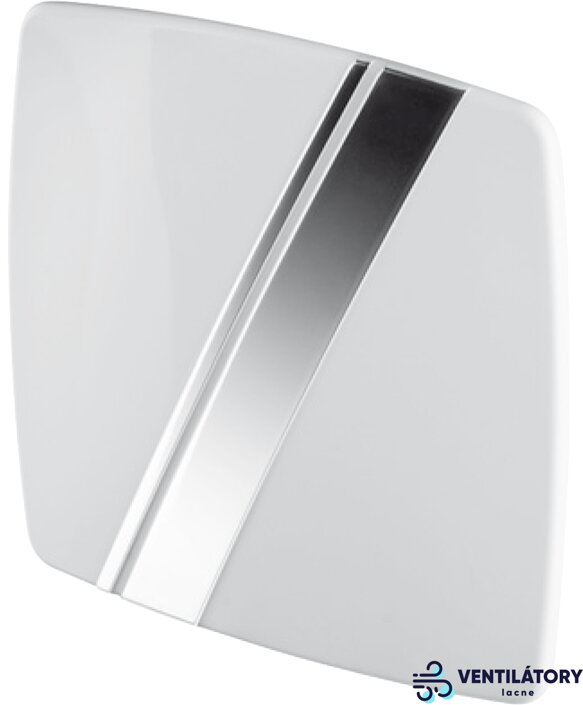 Predný panel Awenta HSF PLB100 LINEA biely plast s kovovým pásom - kompatibilný s ventilátormi AWENTA KWS