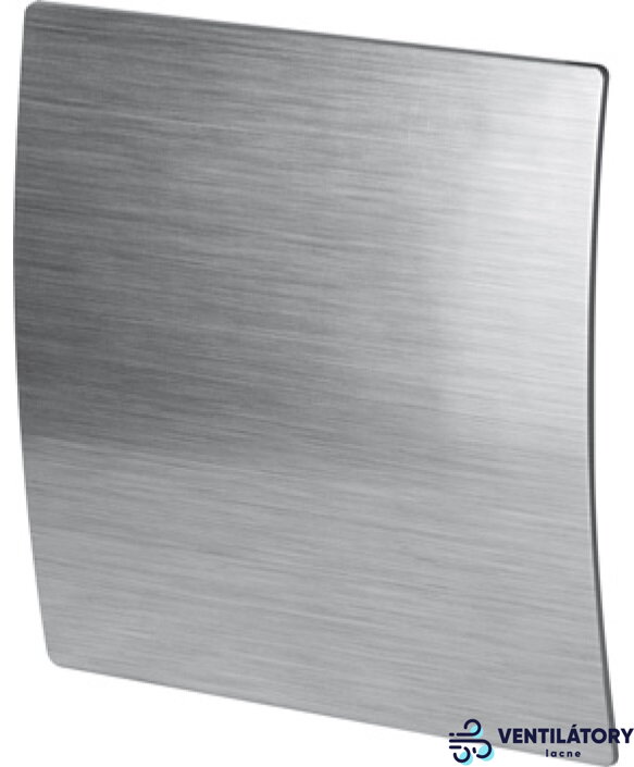 Dekoratívny predný panel Awenta HSF PES125 v striebornej farbe pre ventilátory AWENTA KWS, plastový