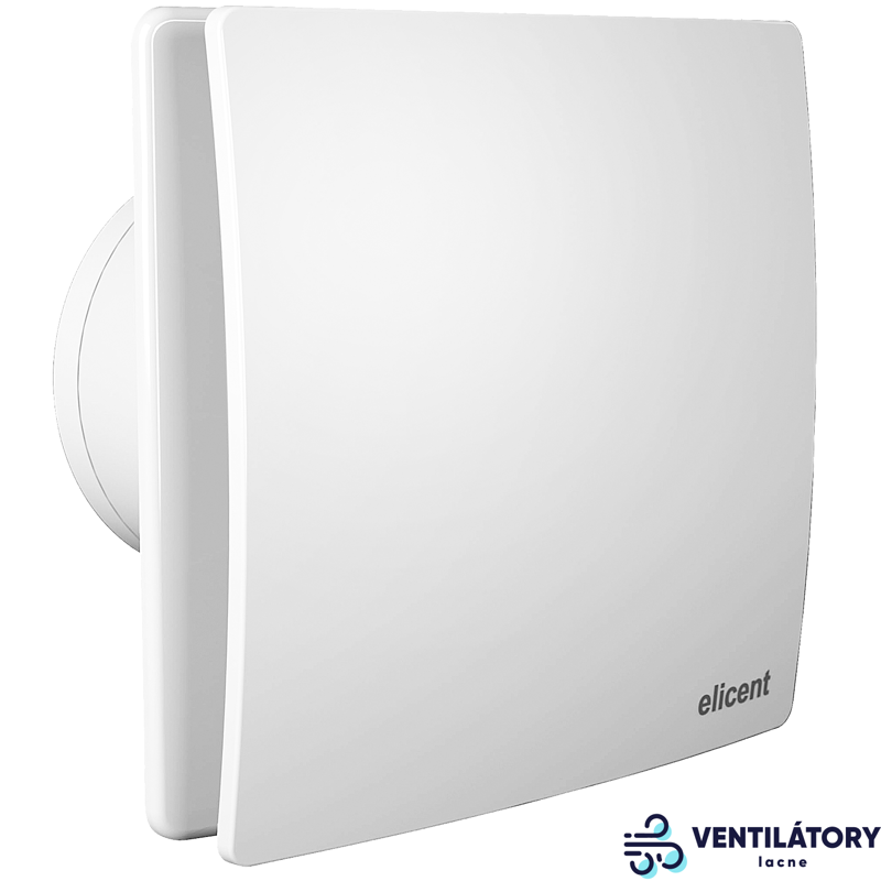 Ventilátor do kúpeľne a WC ELICENT ELEGANCE 150 MHY SMART - 315m3/h, Ø 150mm, Parový senzor, Spätná klapka, Made in Italy