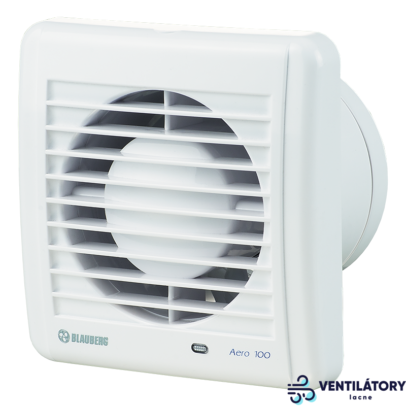Blauberg AERO125H Ventilátor s Časovačom a Vlhkostným Senzorom pre Strop a Stenu, Ø125mm, 193m3/h Blauberg AERO125H Ventilátor s Časovačom a Vlhkostným Senzorom pre Strop a Stenu, Ø125mm, 193m3/h