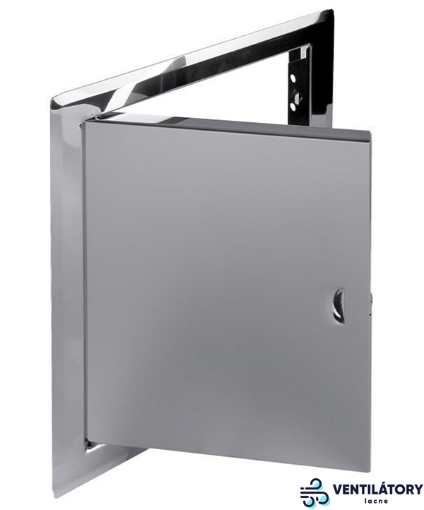 Nerezové revízne dvierka 200x200 mm z lesklého plechu, zátváranie na západku Nerezové revízne dvierka 200x200 mm z lesklého plechu, zátváranie na západku