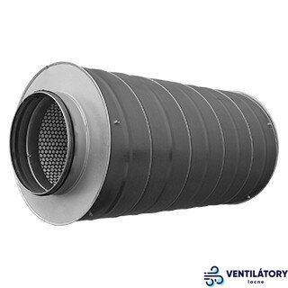 Kruhový Tlmič Hluku SSL100, Dĺžka 600mm, Pevný, Pozinkovaná Oceľ, Trieda D