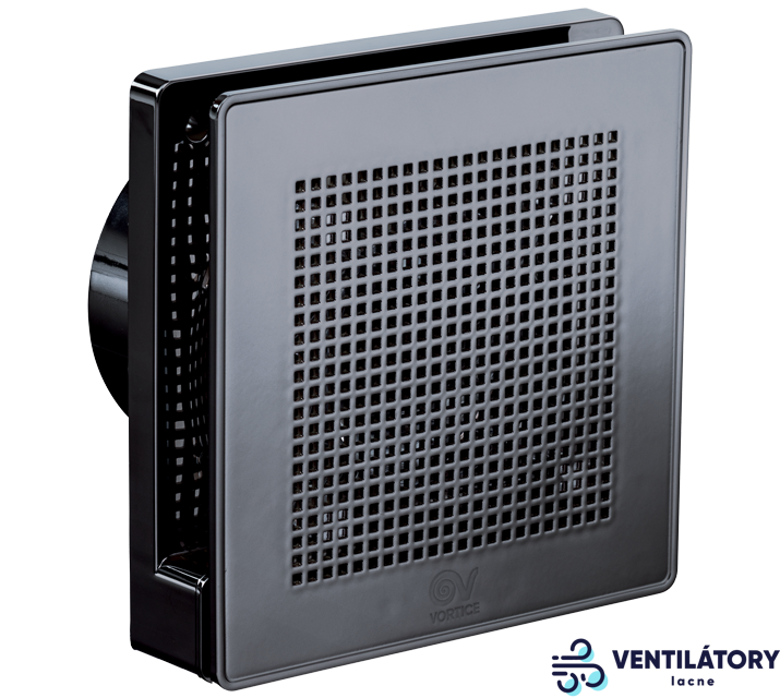 Vortice ME 100/4" LL Punto Evo PREMIUM Čierny Axiálny Ventilátor s IP45, 100 mm Priemerom a 2 Rýchlosťami