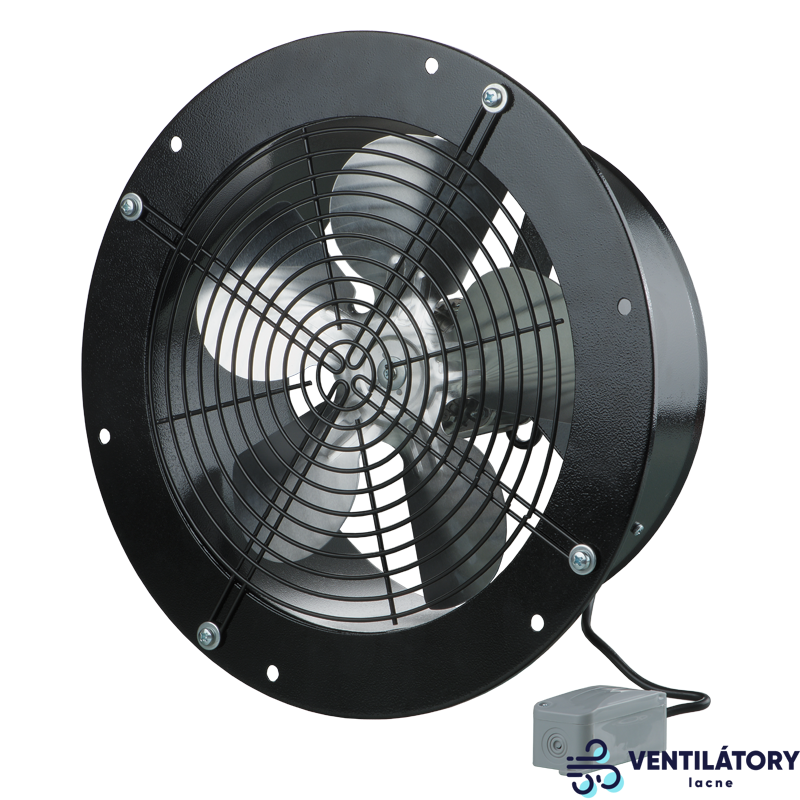 Axiálny Priemyselný Ventilátor VENTS OVK1 250 - Výkon 1070 m3/h, Priemer Napojenia 262 mm, Napätie 230V