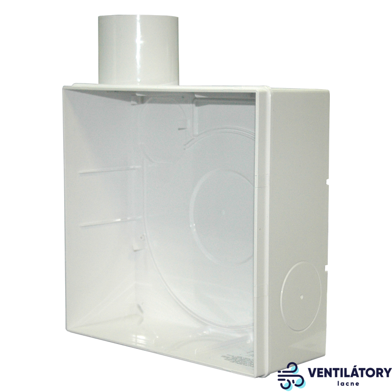 Zápustná plastová krabica pre radiálne ventilátory VENTS VNV-1-KV 80 a Blauberg Valeo