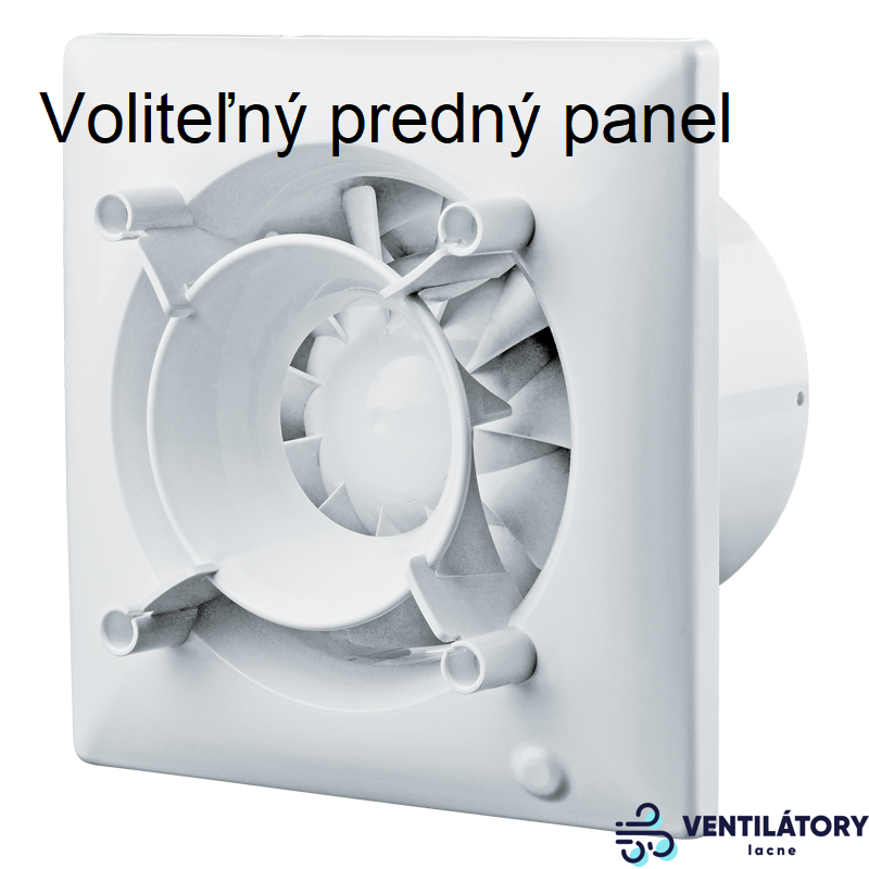 Blauberg OMEGA 125H Ventilátor s Časovým Dobehom a Nastaviteľným Vlhkostným Senzorom, 125mm, 160m3/h, 17W