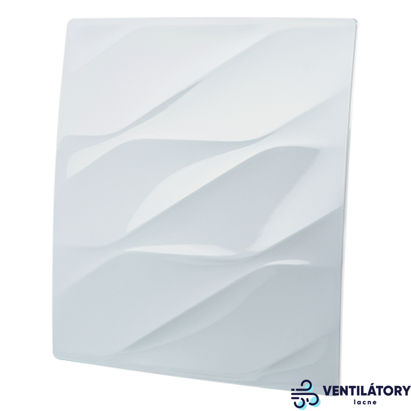 Predný panel Blauberg DP 180 Bavaria biely plast pre ventilátory Omega, VENTS SOLID a BASE