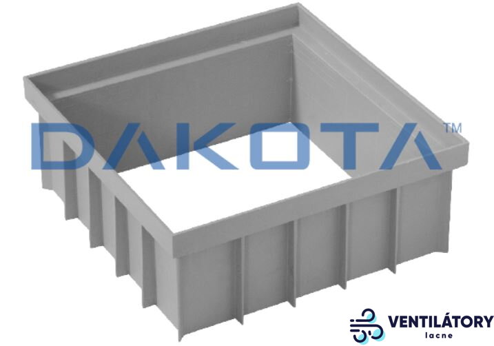 550x550 mm ABS Plastový Nástavec Revíznej Šachty s Nosnosťou 1,5 tony, Výška 10 cm