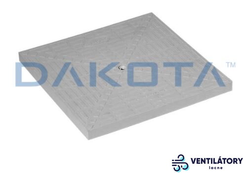 Dakota 200x200 Plastový Poklop k Revíznej Šachte z Polypropylénu, Nosnosť 1,5 tony, Šedá