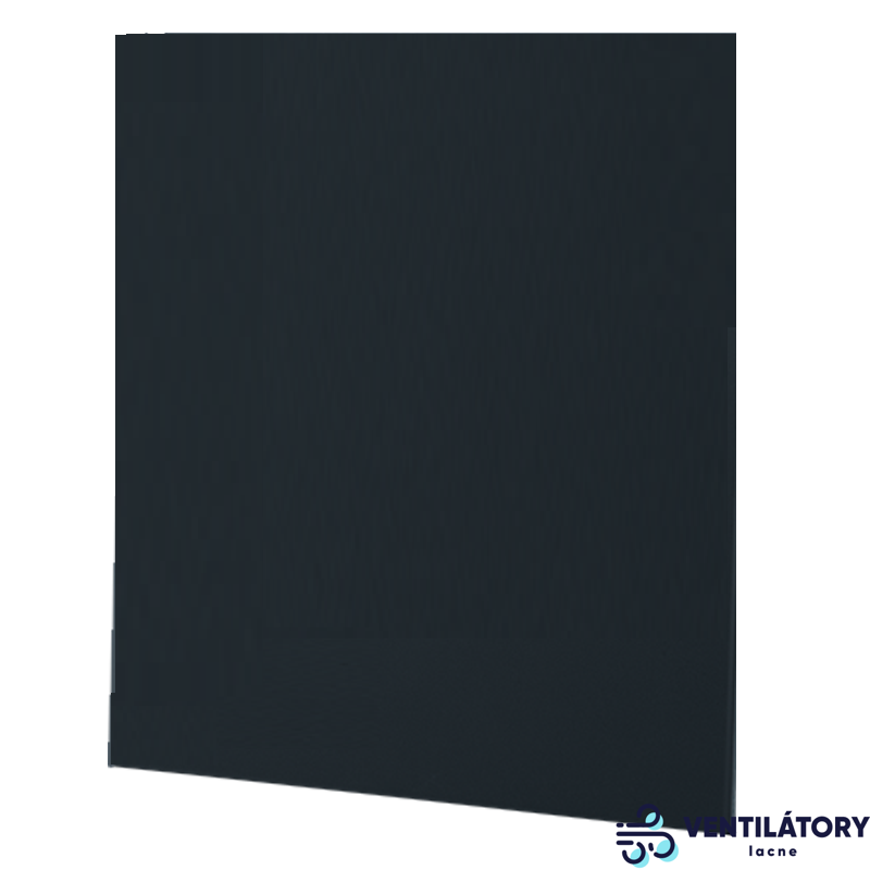 Predný panel Blauberg Plan GLASS BLACK 180 mm zo skla pre ventilátory VENTS SOLID a VENTS BASE