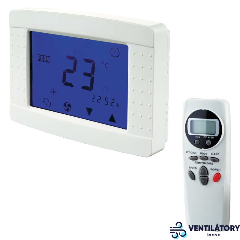TSTD-1-300 Termostatický Regulátor Teploty s 3 Rýchlosťami a Diaľkovým Ovládačom TSTD-1-300 Termostatický Regulátor Teploty s 3 Rýchlosťami a Diaľkovým Ovládačom
