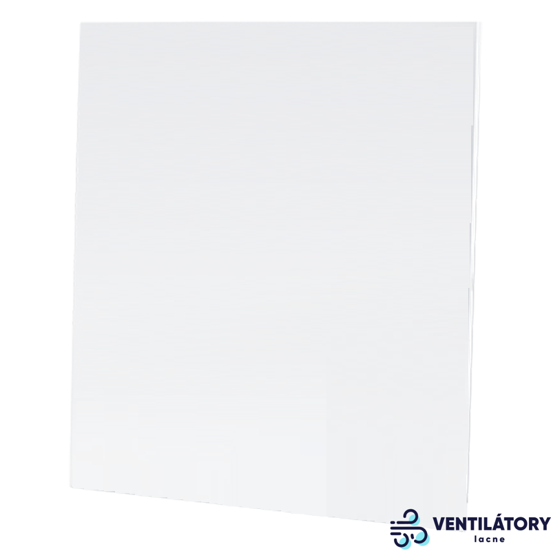 Predný panel Blauberg PLAN 180 DP GLASS White - Biele sklo pre ventilátory Blauberg Omega a VENTS SOLID/BASE