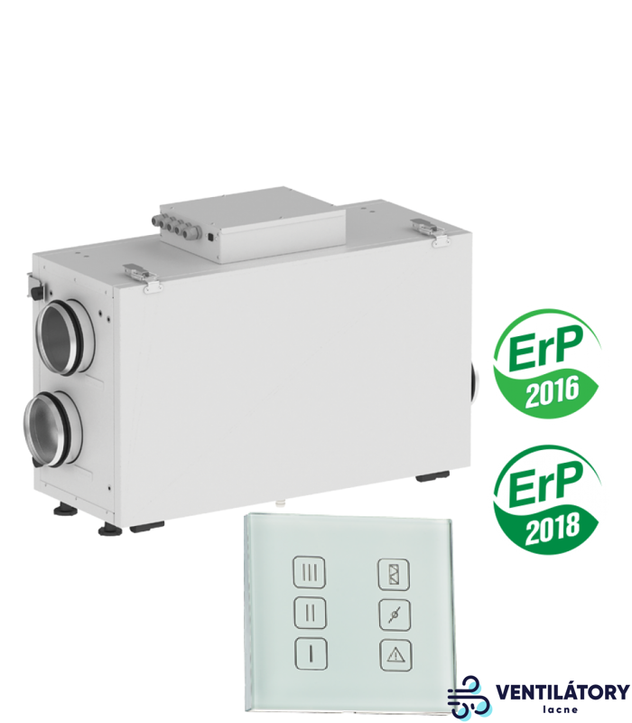 Rekuperačná jednotka VENTS VUT 300 H2 MINI EC A14 s výkonom 300 m³/h, EC motory a doskový výmenník tepla Rekuperačná jednotka VENTS VUT 300 H2 MINI EC A14 s výkonom 300 m³/h, EC motory a doskový výmenník tepla