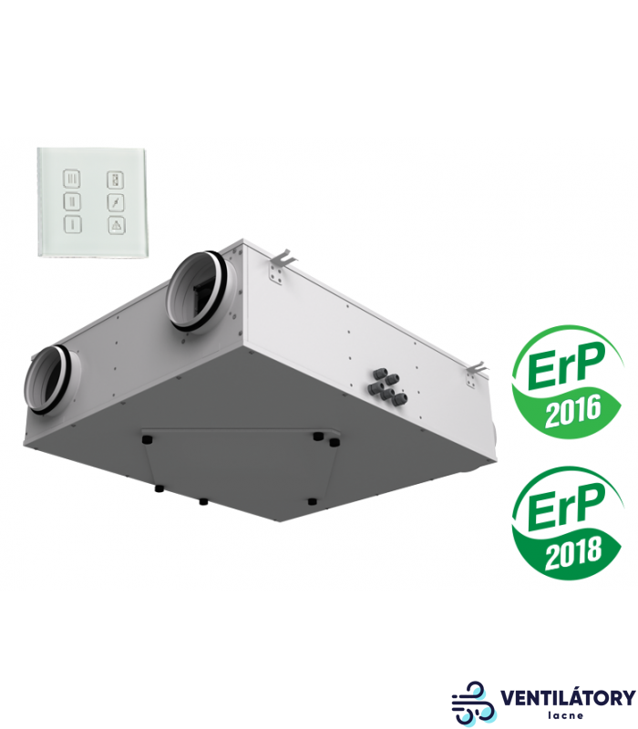 Rekuperácia VENTS VUE 250 P3B EC A14 s Entalpickým Výmenníkom, Príkon 300m³/h, Ø150 mm