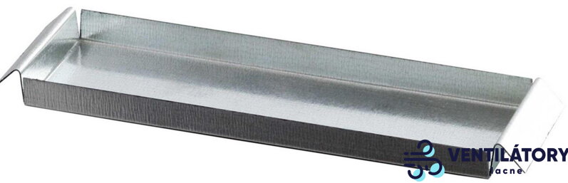 Záslepka na hranaté potrubie 150 x 50 mm z pozinkovaného plechu, hrúbka 0,5 mm