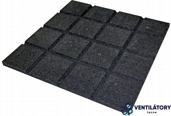 MPK VIB • Antivibračná Doska 500x500mm z Recyklovanej Gumy pre Ventilátory a Stroje