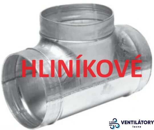 Hliníková T-rozbočka HT Ø200mm AL - Vzduchotechnické komponenty z hliníka s odolnosťou voči korózii