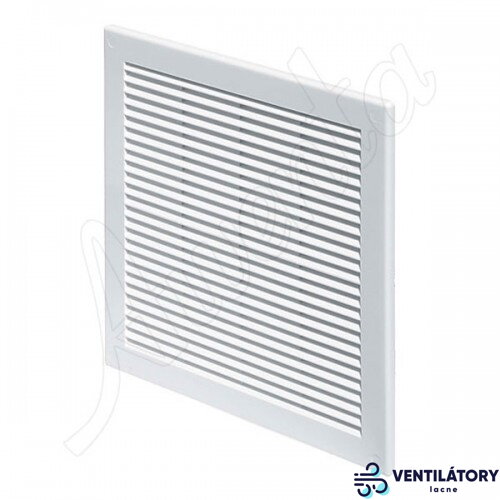 Plastová vetracia mriežka AMV200x250S so sieťkou proti hmyzu - UV odolný ABS plast, 200x250 mm