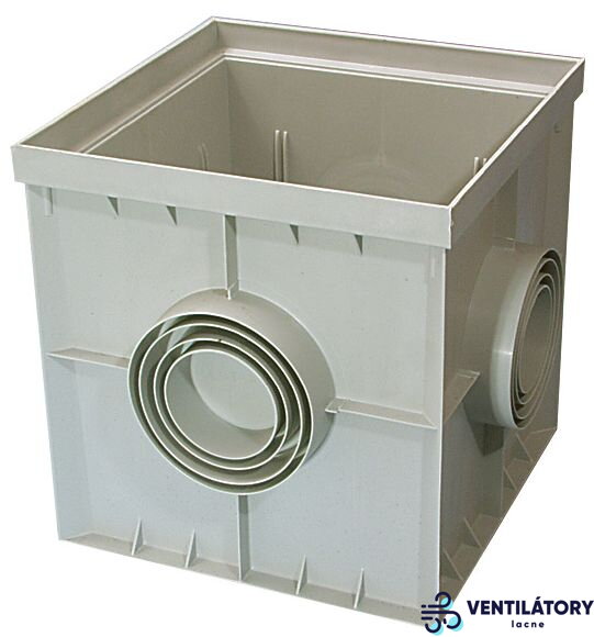 550x550 mm Plastová Revízna Šachta pre Štyri Potrubia s Prírubami A15