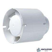 Blauberg TUBO 125T - Potrubný Ventilátor 195 m3/h, Časový Dobeh, Ø 125mm, Stropná Montáž