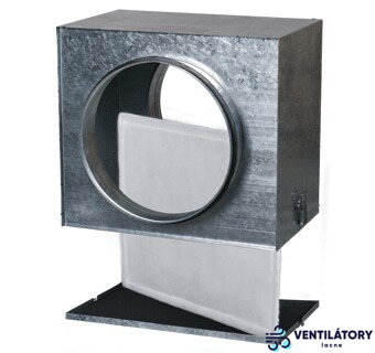 Vzduchotechnický Filter FB 150 s Filtračným Prvkom G4, Priemer Napojenia 150mm, Pozinkovaná Oceľ