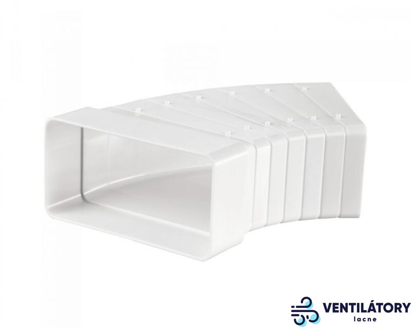 45° Koleno pre Plastové Potrubie 55x110mm - Kód 52510, Biele, Uhlové Pripojenie 45° Koleno pre Plastové Potrubie 55x110mm - Kód 52510, Biele, Uhlové Pripojenie