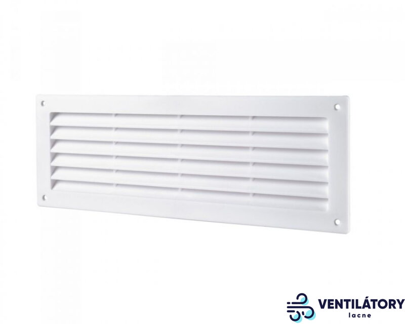 Plastová vetracia mriežka do dverí MV450S so sieťkou proti hmyzu - 100mm x 1500mm