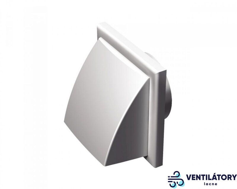 Vetracia Mriežka MV122VK s Prírubou 125mm a Spätnou Klapkou - Bez Sieťky proti Hmyzu Vetracia Mriežka MV122VK s Prírubou 125mm a Spätnou Klapkou - Bez Sieťky proti Hmyzu