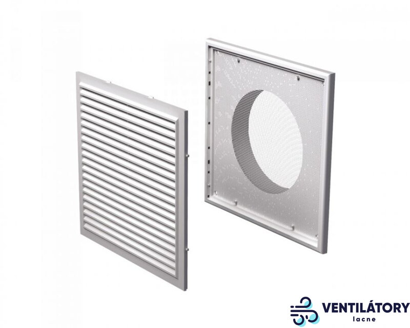 Vetracia mriežka MV250/150VS s UV odolným ABS plastom, sieťkou proti hmyzu a prírubou 150mm Vetracia mriežka MV250/150VS s UV odolným ABS plastom, sieťkou proti hmyzu a prírubou 150mm