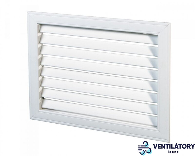 Plastová Vetracia Mriežka NUN 600x600mm bez Sieťky proti Hmyzu s UV Ochranou