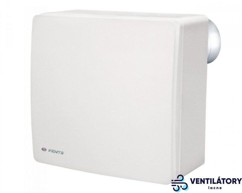 Radiálny Ventilátor VENTS VN-1B 80 s Regulovaným Časovačom a 2-Rýchlostným Motorom, 35-102m3/h, 80mm