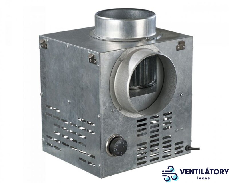 Krbový Ventilátor VENTS KAM 150 s Výkonom 520 m3/h, Priemer Napojenia 150mm, Teplotný Rozsah 0-150 °C, Asynchrónny Motor