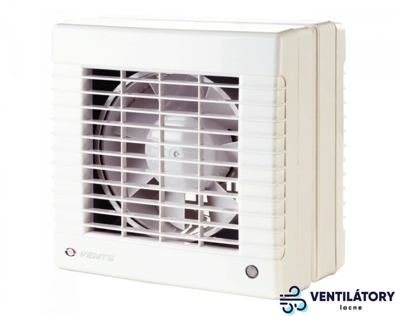 VENTS MAO1 125 Okenný Ventilátor s Automatickou Žaluziou, Výkon 185 m³/h, 230V, IP24