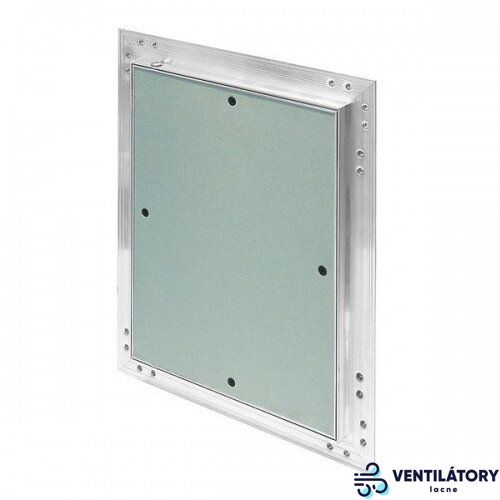 Revízne dvierka 150x200 mm do zeleného sádrokartónu s hliníkovým rámom a tlačným zámkom